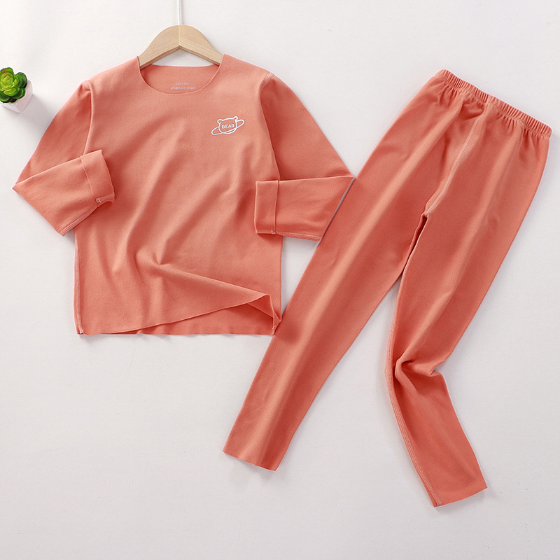 children's underwear sleepwear sets boys and girls children's autumn winter kids pajamas homewear thermal non-slipping s