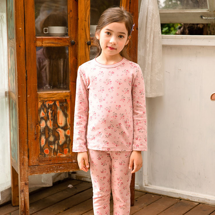   Kids Floral Print Cotton Fabric Children Sleepwear for Kids Girls Pajama Pants