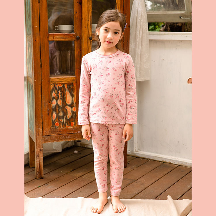   Kids Floral Print Cotton Fabric Children Sleepwear for Kids Girls Pajama Pants