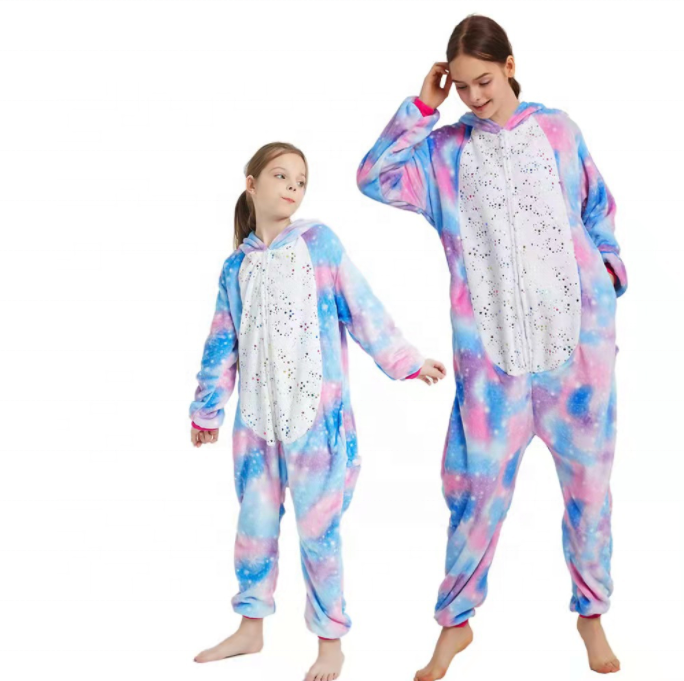 Winter Big Boys Girls Bath Robe kids Unicorn Hooded Flannel Sleepwear Lengthen Bathrobes for Teenage Kids Cartoon Pajama