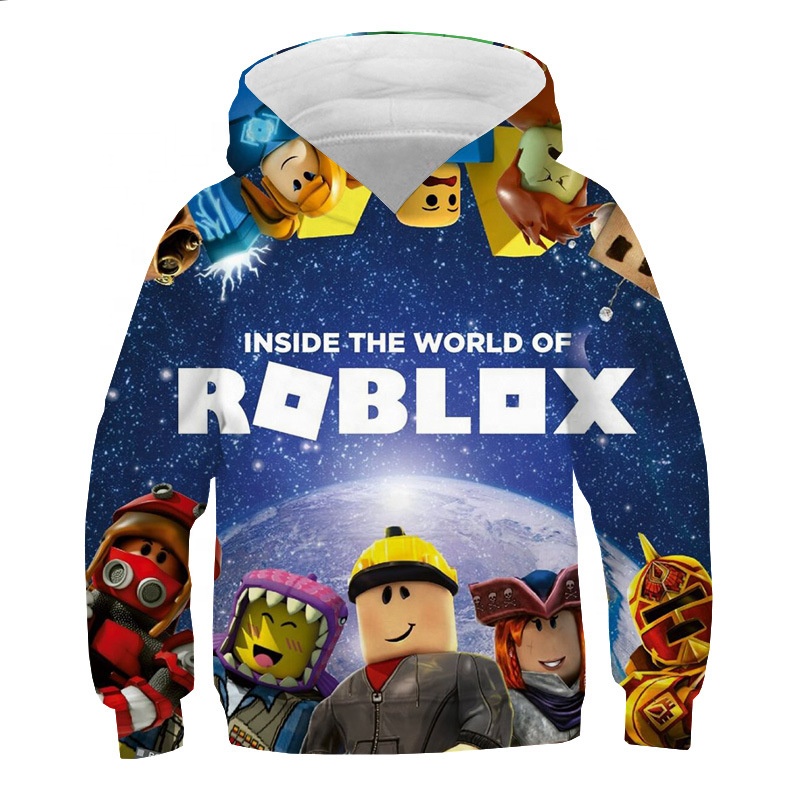 Ro_Blox 3d Printed Hoodies Boy Girls Fashion Hoodie Sports Kids Long Sleeve Sweatshirt