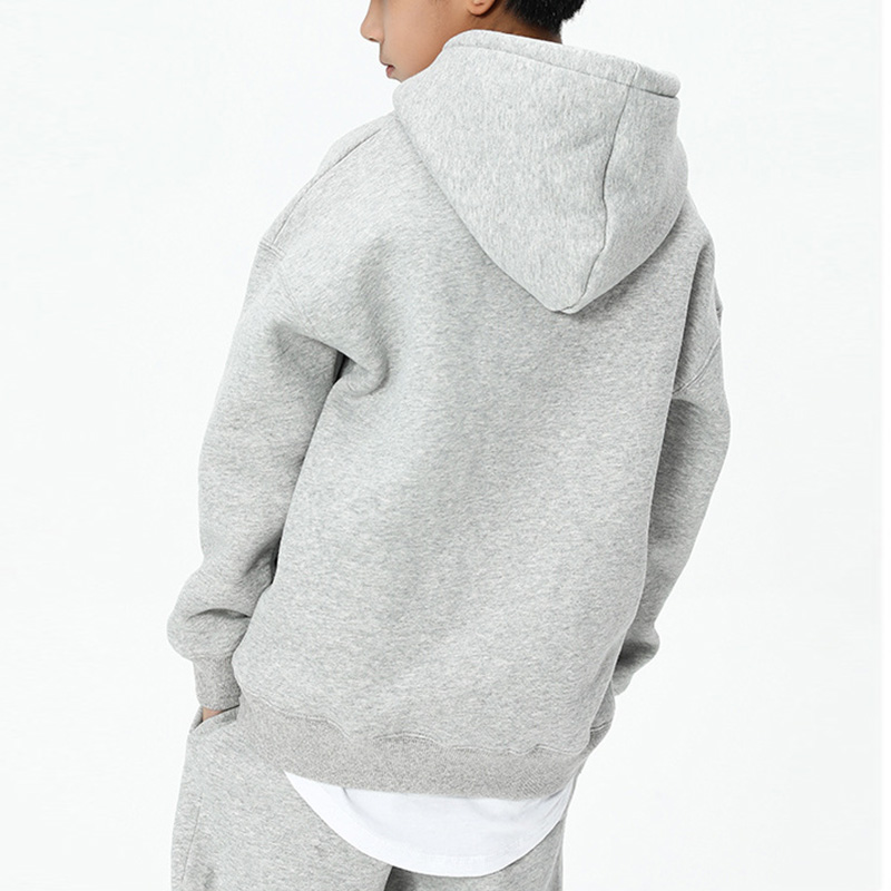 Blank Fashion  Kids Hoodie Sweatshirts  Plus Fleece Plain Boys Hoodies