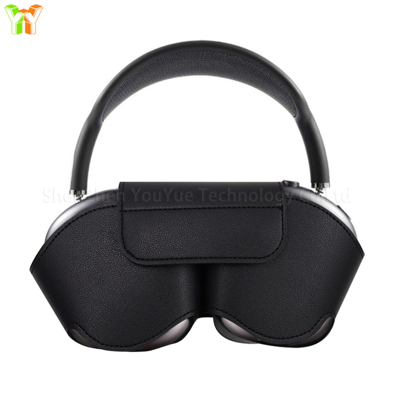 YY Ready to Ship Pu Leather Earbuds Case Headphone Organizer Earphone Protective Case Cover for Airpods Max