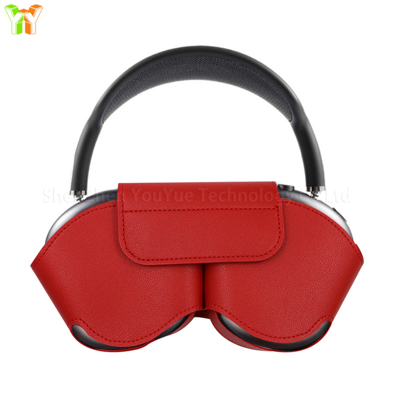 YY Ready to Ship Pu Leather Earbuds Case Headphone Organizer Earphone Protective Case Cover for Airpods Max