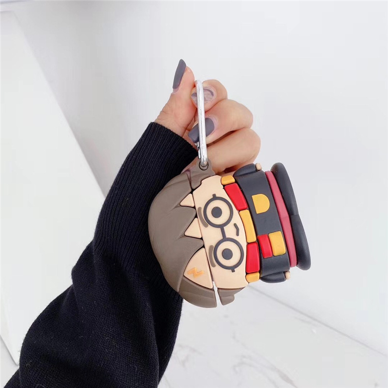 3D Cute Cartoon Anime Designer Silicone Headphone Box Accessories Protective Cover Case For Apple Airpods Pro for Airpod