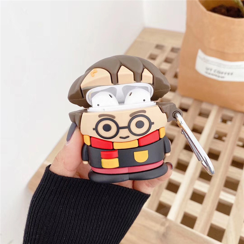 3D Cute Cartoon Anime Designer Silicone Headphone Box Accessories Protective Cover Case For Apple Airpods Pro for Airpod