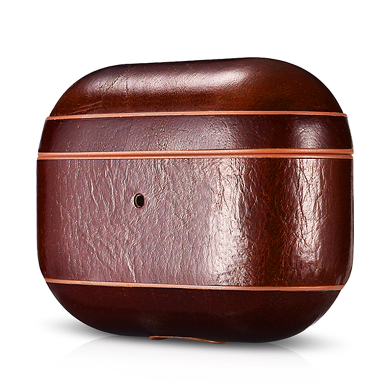 2020 New Arrivals Airpods Case Earphones Real Leather Protective Cover Charging Headphones Case For Apple Airpods pro