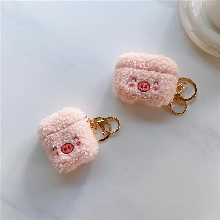 Fashion Lovely 3D Cute Pig Soft Fur Earphone Cases For Airpods 3 Headphone Accessories For Airpods Pro Wireless Headset 