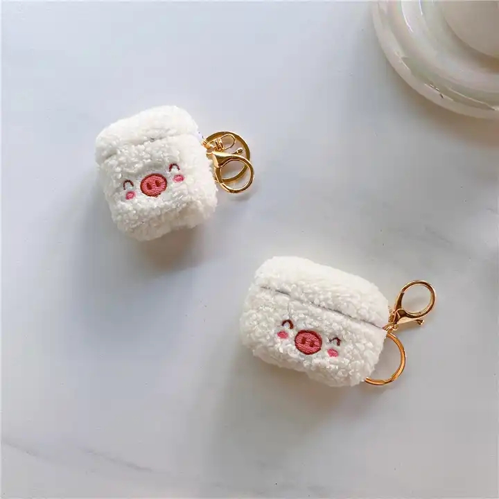 Fashion Lovely 3D Cute Pig Soft Fur Earphone Cases For Airpods 3 Headphone Accessories For Airpods Pro Wireless Headset 