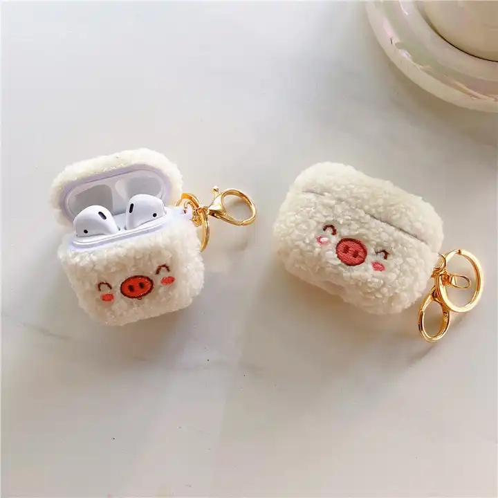 Fashion Lovely 3D Cute Pig Soft Fur Earphone Cases For Airpods 3 Headphone Accessories For Airpods Pro Wireless Headset 