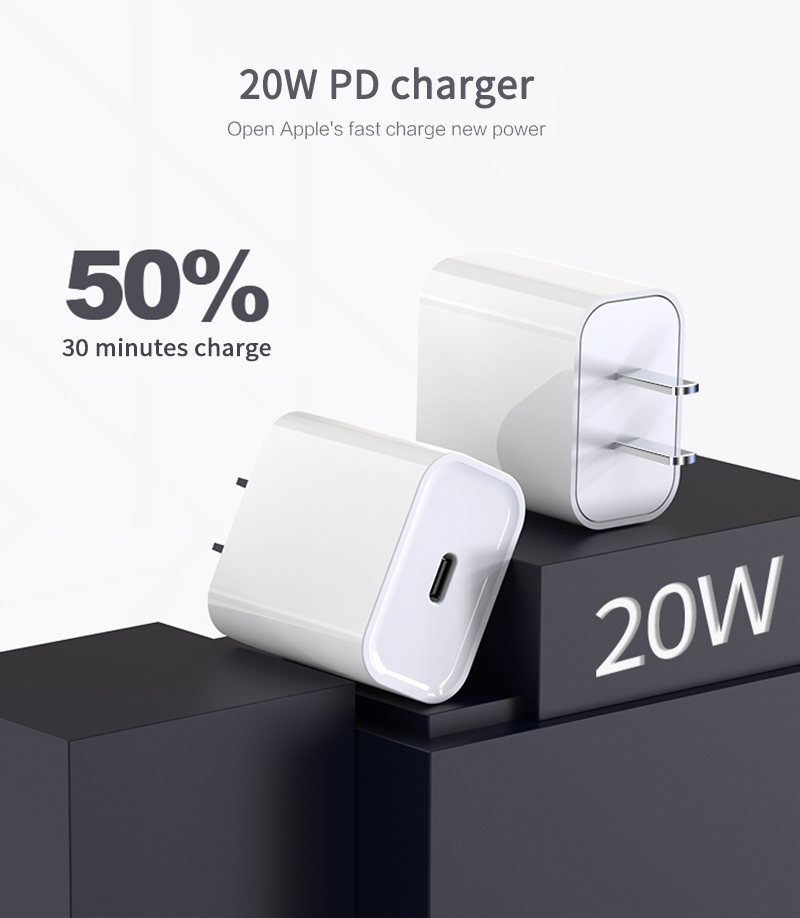 Original 20w PD Fast Charger Plus for Apple iphone 13/12/12pro/12rpro max Mobile Phone Charger