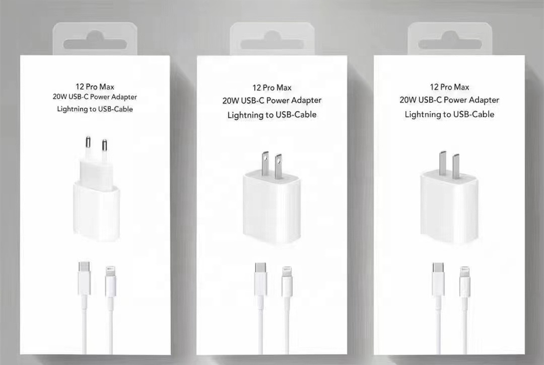  20W PD Fast Charger EU Plog for iPhone Charger Set with Fast Charging Cable Mobile Phone Charger with  