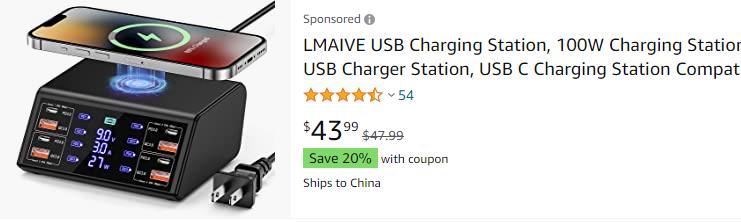 multifunction chargers High Power 100W 8-Ports CE/FCC/ROHS Multiple Usb C Charger Mobile Phone Charging Station