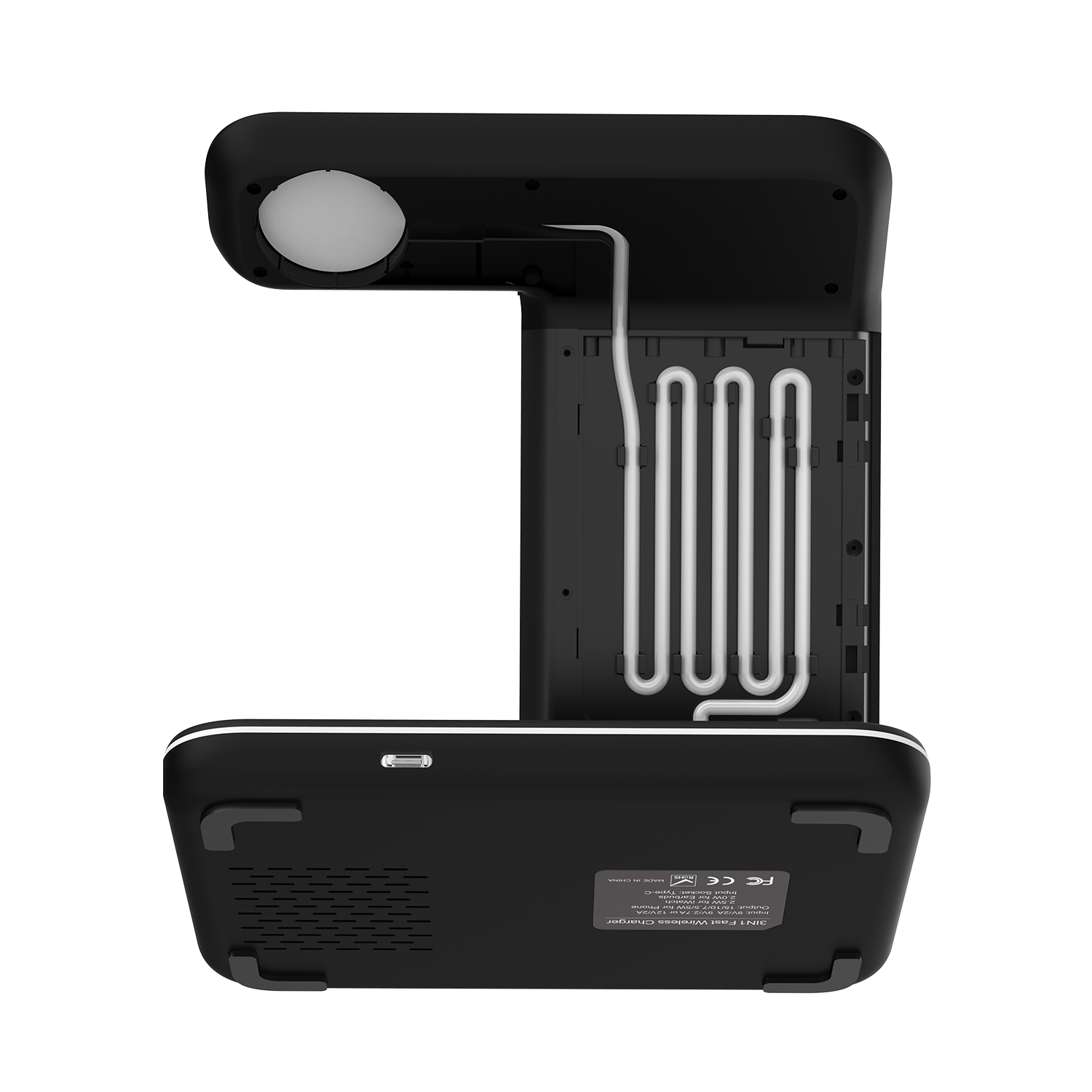 Guany Z5M Multiple Devices Wireless Phone Holder All In One Desk Top Charger For Watch Airpods Mobile Phones