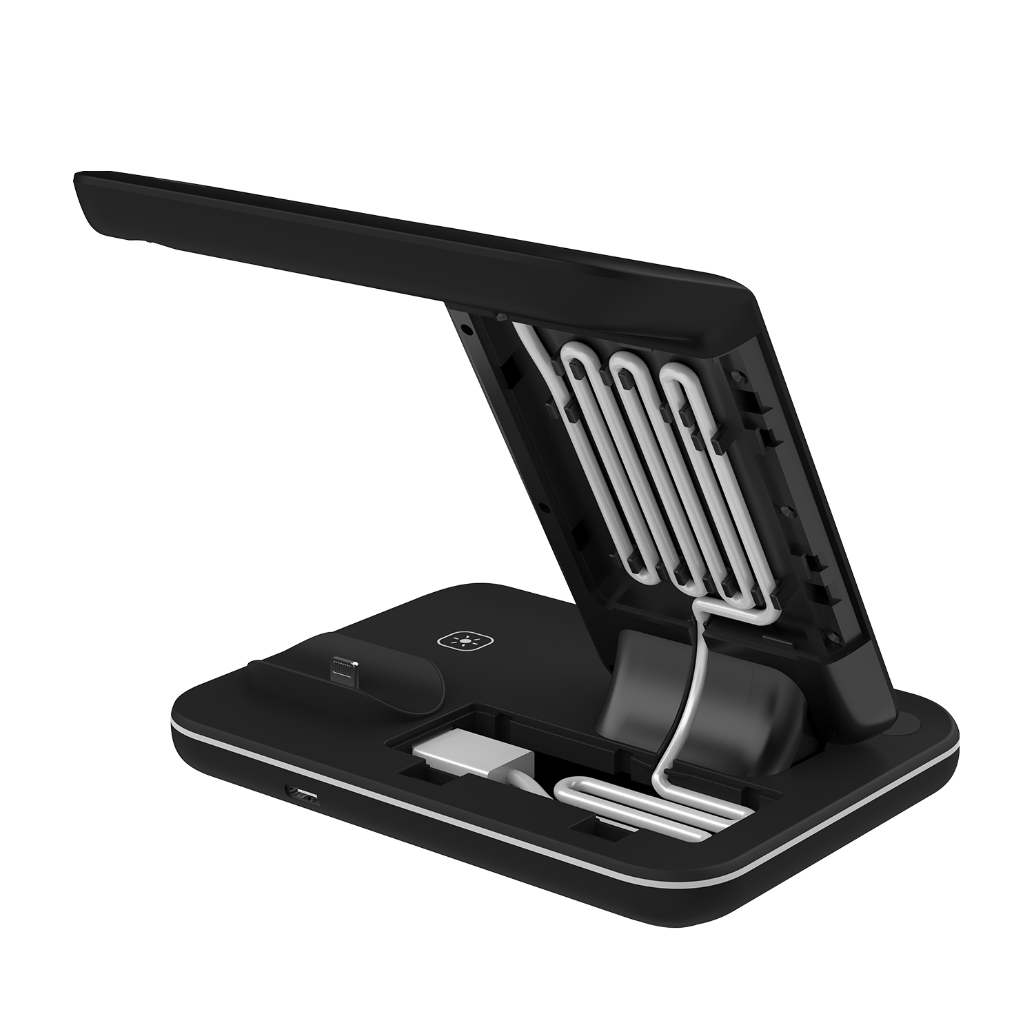 Guany Z5M Multiple Devices Wireless Phone Holder All In One Desk Top Charger For Watch Airpods Mobile Phones