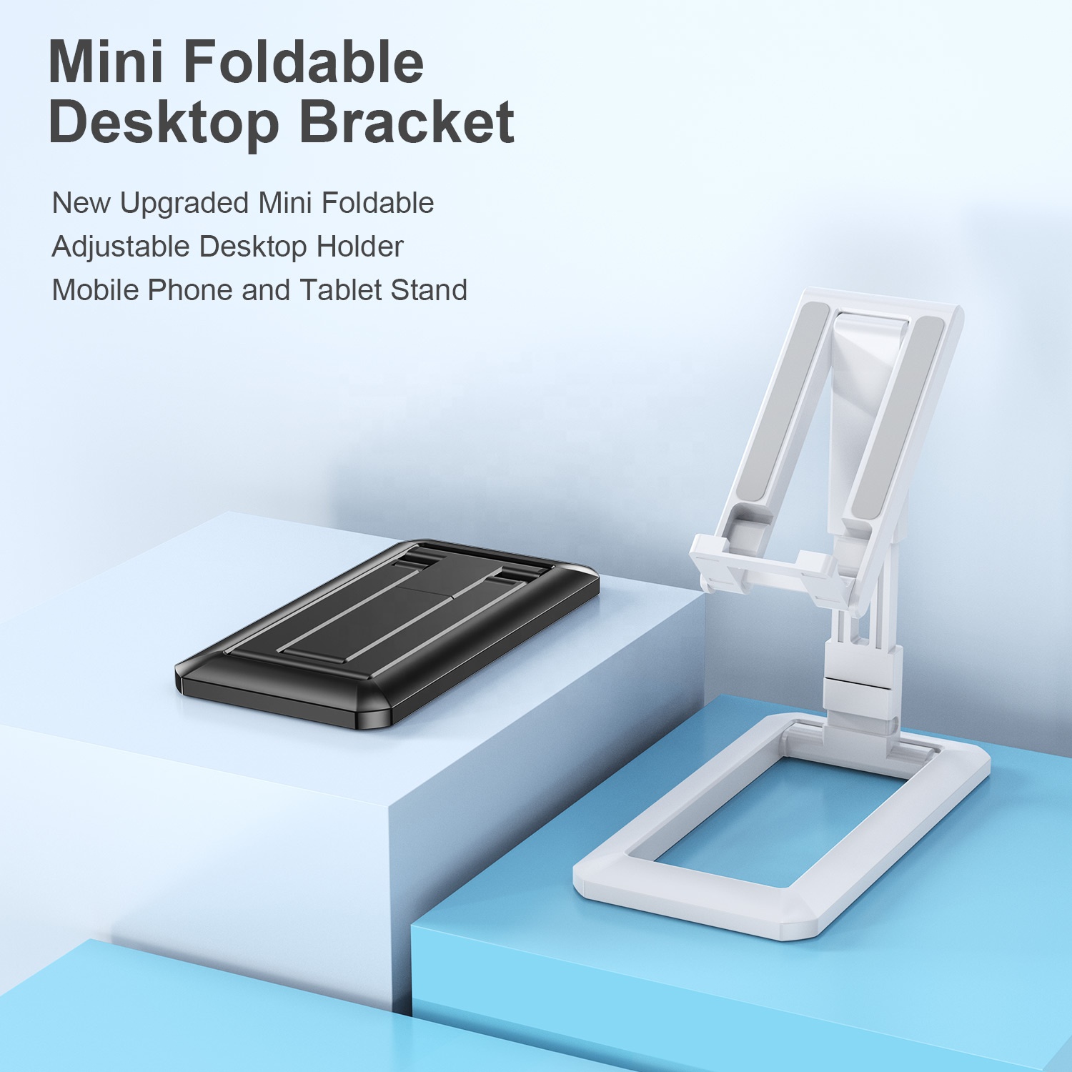 USLION Mni Foldable Mobile Phone Holder Buckle Retractable Desktop Mobile Phone Stand Cell Phone Accessories