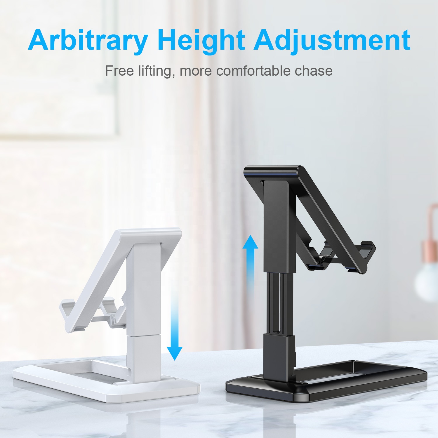 USLION Mni Foldable Mobile Phone Holder Buckle Retractable Desktop Mobile Phone Stand Cell Phone Accessories