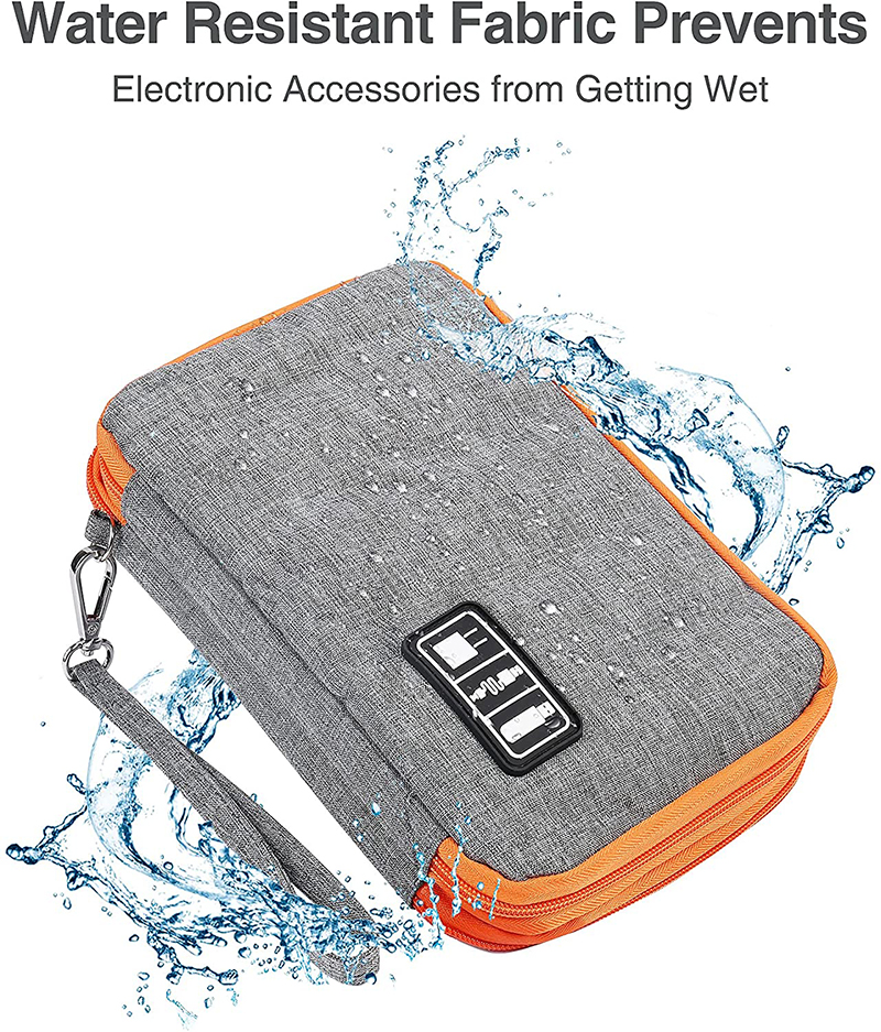 Double Layer Electronic Organizer Multifunctional Case for Cable Portable Cord Organizer Travel Organizer Bag for Cable 
