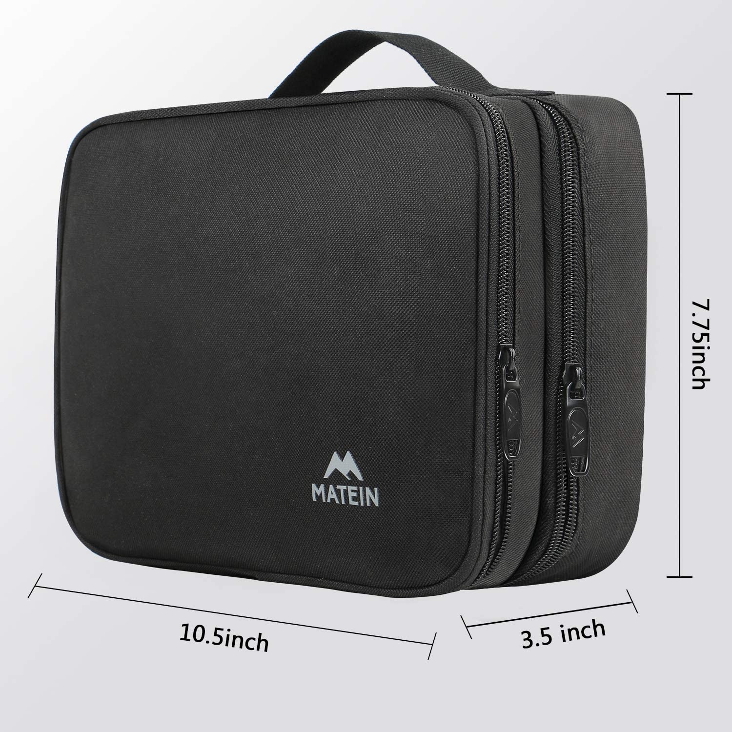 Matein Electronic Travel Organizer Waterproof Electronic Accessories Case Portable Double Layer Well Organized Cable Sto