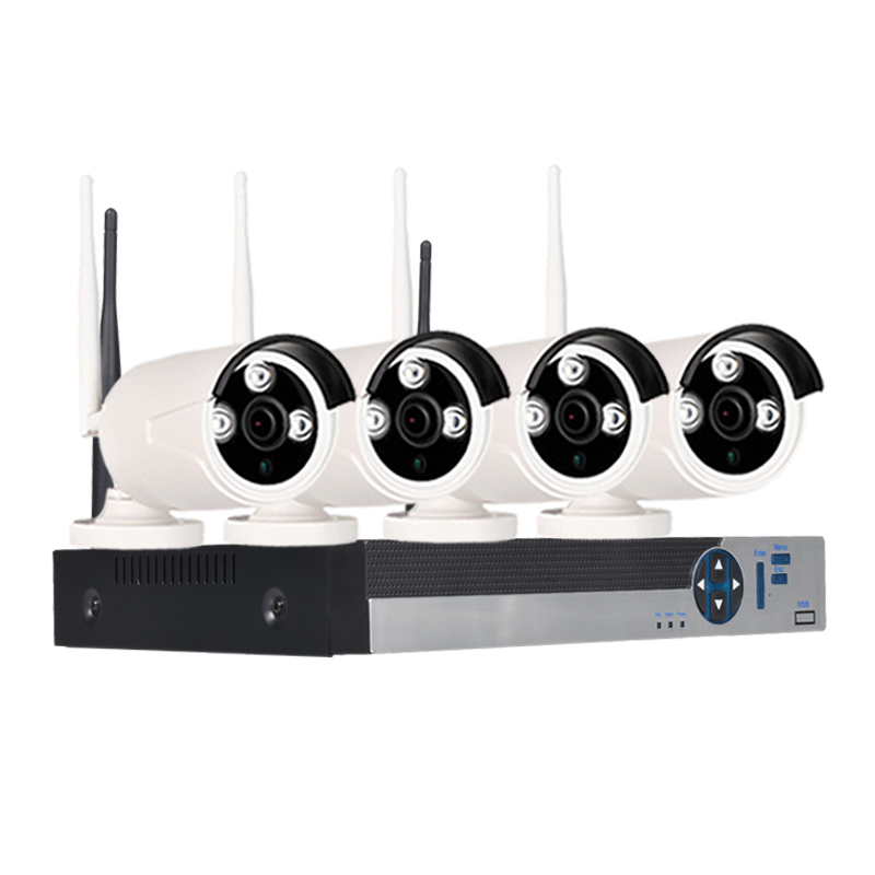 IP Camera Cctv System Wifi Wireless Security Camera H.264 4ch Nvr Dvr Kit