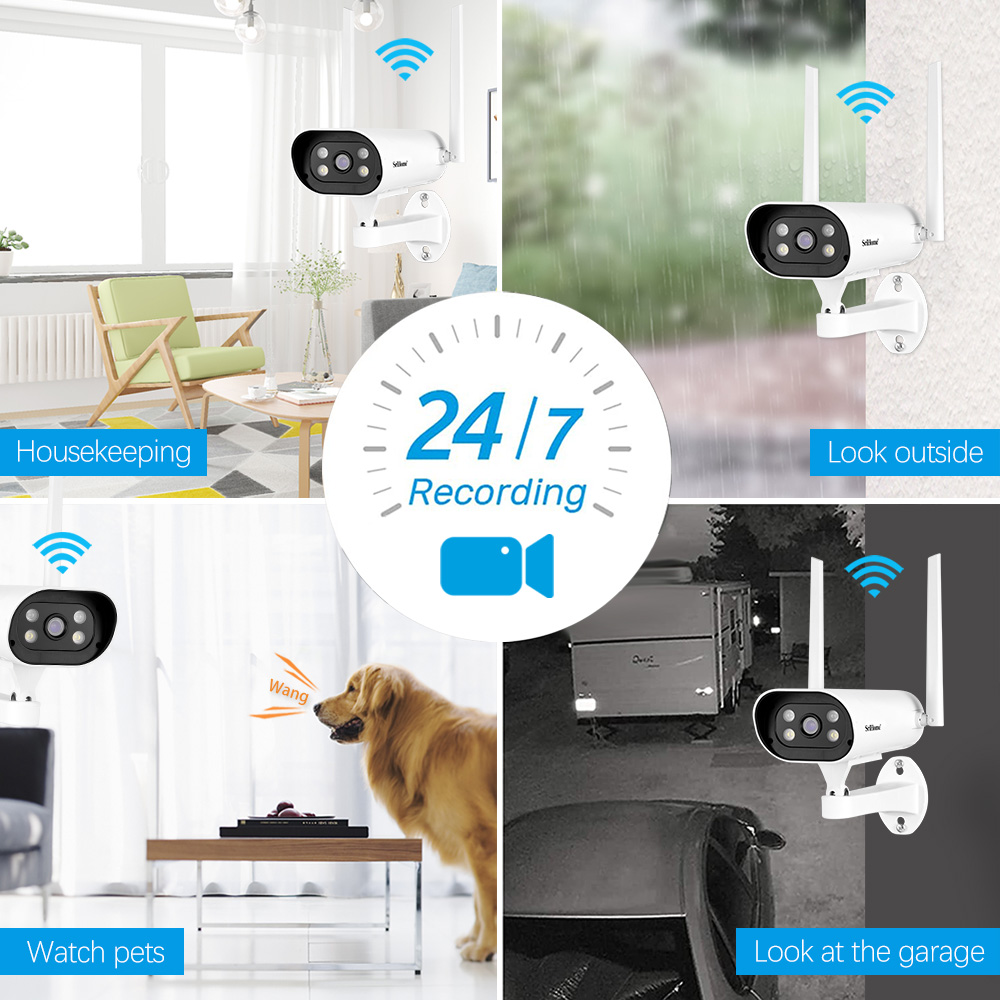2022 Hot Sale High Quality 1080P 8CH NVR Kit Full Color Night Vision Smart Cctv Camera Security Camera System