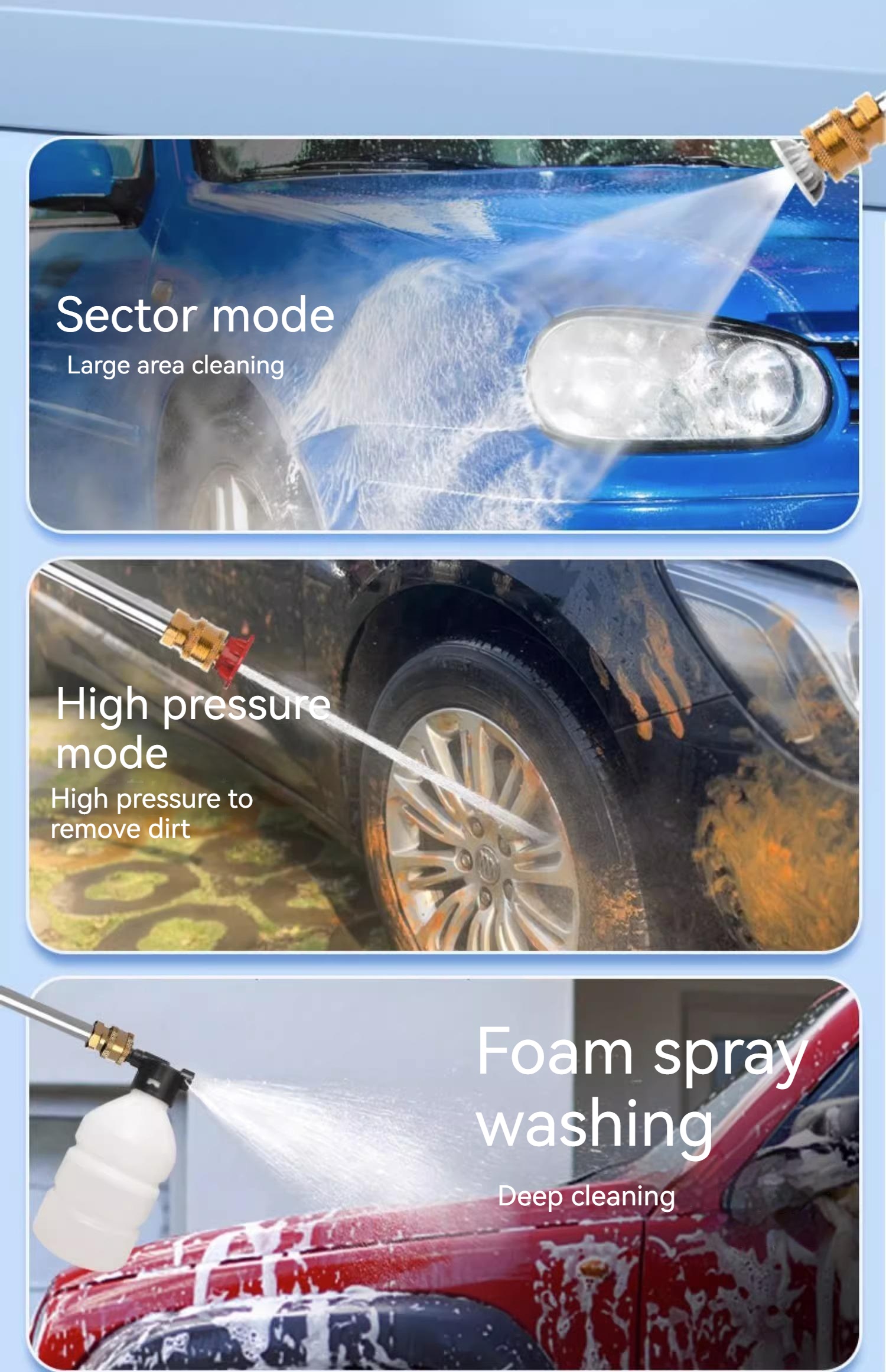 ZHXS 300W   Portable Car Wash Tool Kit Item Cleaning Origin Wireless lithium battery car pressure washer