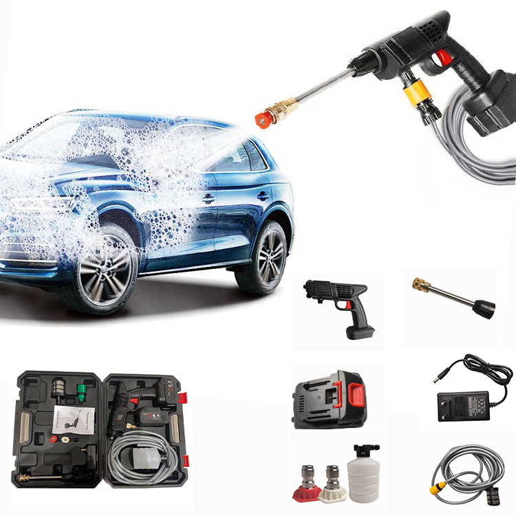 Car Wash Tool Kit 24V/48V High Pressure High Speed Car Wireless Water Spray Gun Washer Machine