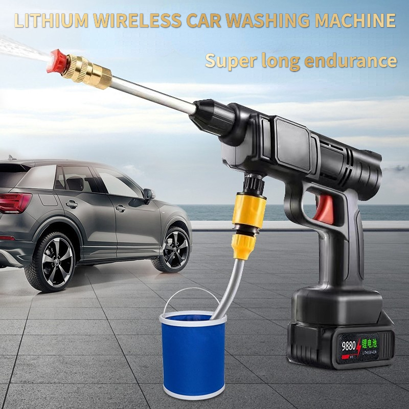 Car Wash Tool Kit 24V/48V High Pressure High Speed Car Wireless Water Spray Gun Washer Machine