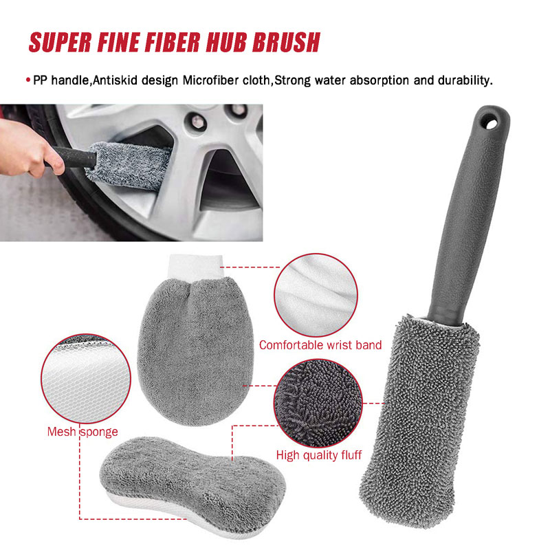 Local stock in America! Winmax 9pcs Microfiber Car Cleaning Washing Tool Kit Auto Care Tools Set