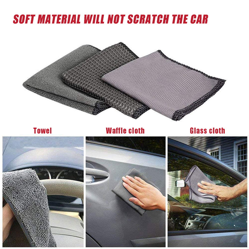 Local stock in America! Winmax 9pcs Microfiber Car Cleaning Washing Tool Kit Auto Care Tools Set
