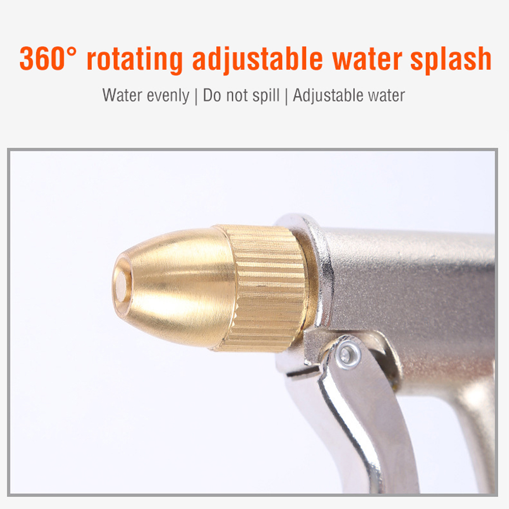 high pressure cleaning gun kit,360 degrees rotation adjustable splash, copper plate ergonomic design white water car was