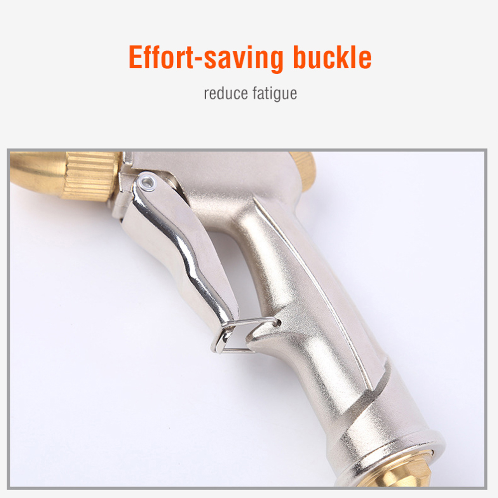 high pressure cleaning gun kit,360 degrees rotation adjustable splash, copper plate ergonomic design white water car was