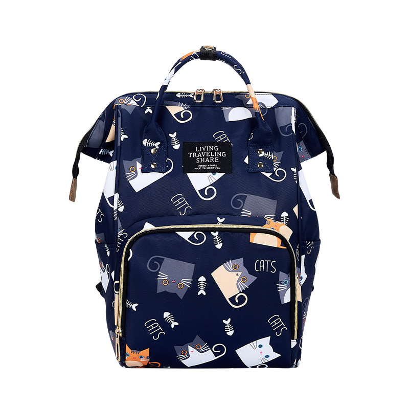 Hot sela  Large Capacity Waterproof Daily Multifunctional Prints Diaper Nappy Backpack Bag Mommy Bag