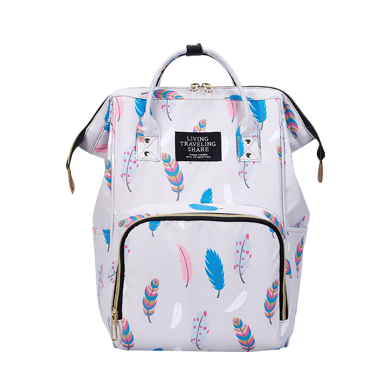 Hot sela  Large Capacity Waterproof Daily Multifunctional Prints Diaper Nappy Backpack Bag Mommy Bag