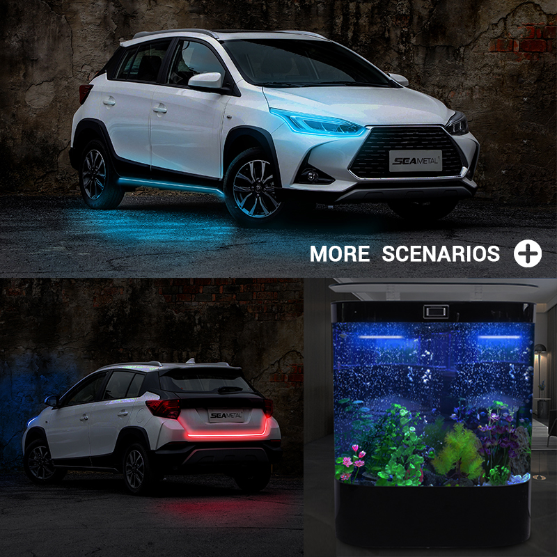 Flexible Daytime Running Light Strip Led Decoration Lights For Car Hood