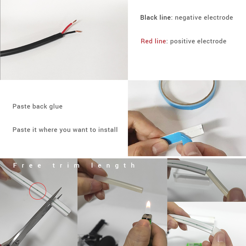 Flexible Daytime Running Light Strip Led Decoration Lights For Car Hood