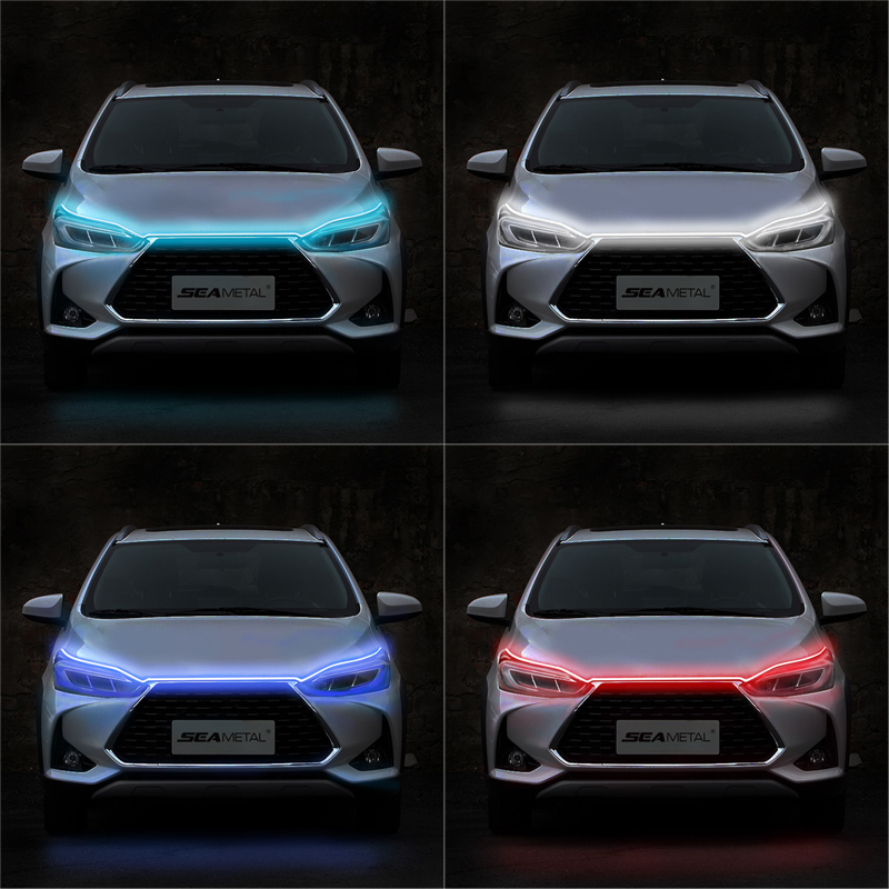 Flexible Daytime Running Light Strip Led Decoration Lights For Car Hood