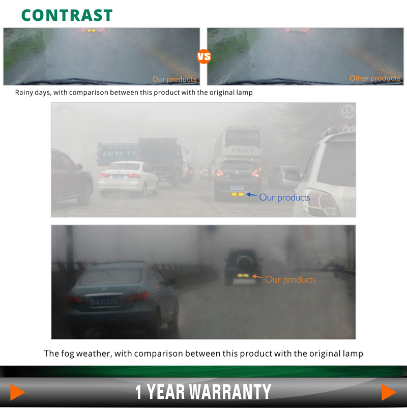 Tuff Plus 18W 12V 24V car truck accessories amber led flashing strobe warning light