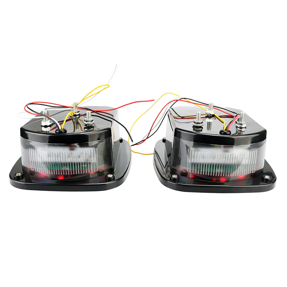 2 PC Waterproof Trailer Fog Light for Truck Boat Caravan Driving Tail Rear Lamps Safety Warning Lantern 12 LED Chips