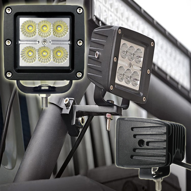 4.8" 18W  AAL-0718 Working Lamp Square Cube Light Pod 12 V Led Work Lights For Cars Trucks Tractors Auto Lighting System