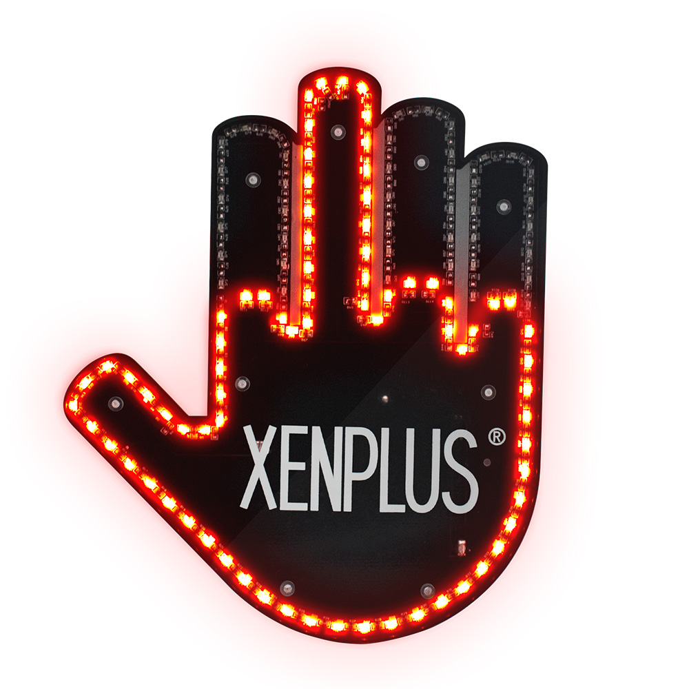 auto lighting systems LED middle finger light Play cool lamp Christmas gifts for car enthusiasts car light Truck accesso