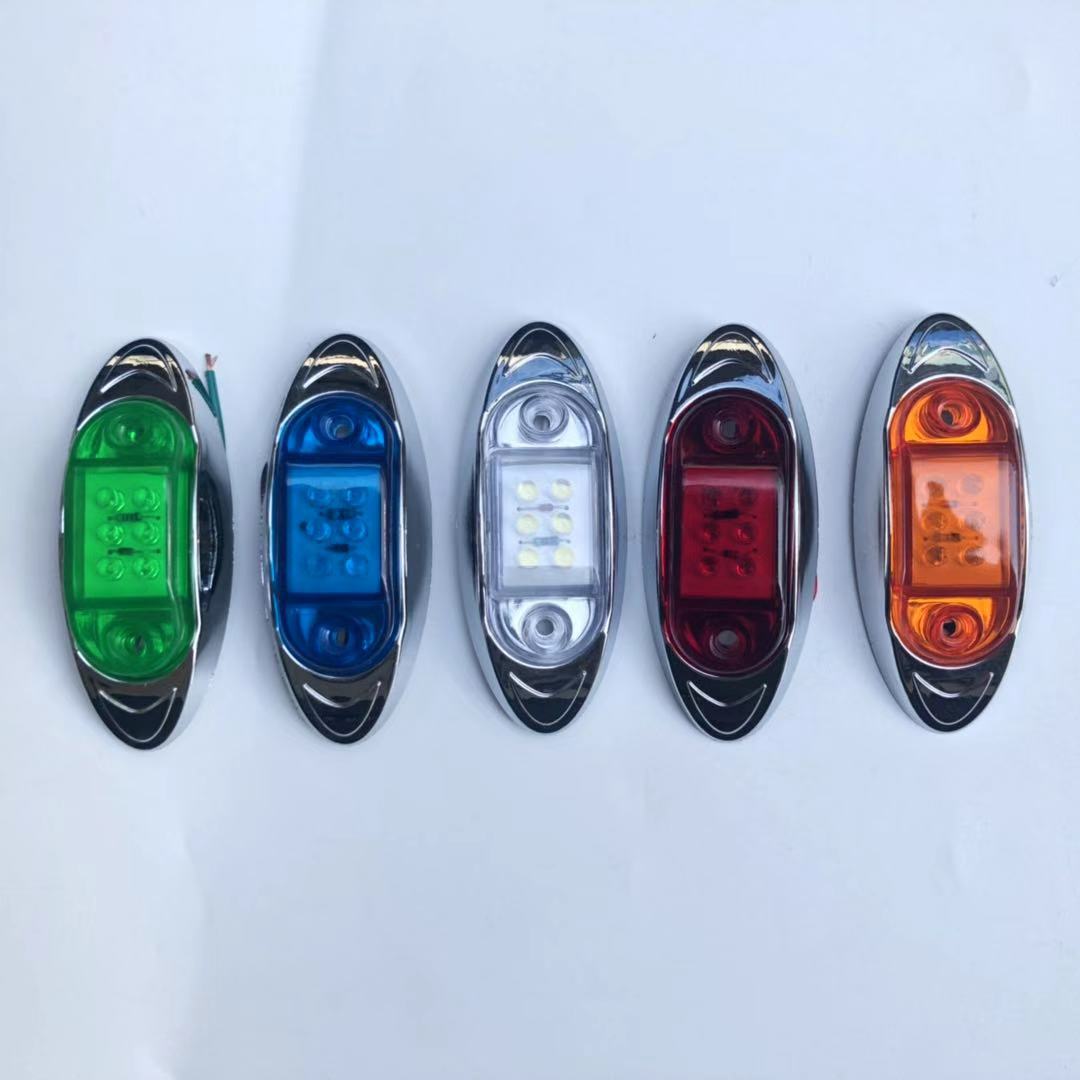 Auto lighting system LED Side Lamp 24V 12V side marker lamp  chrome coach  truck Trailer Lorry WJC-S-003 auto lighting s