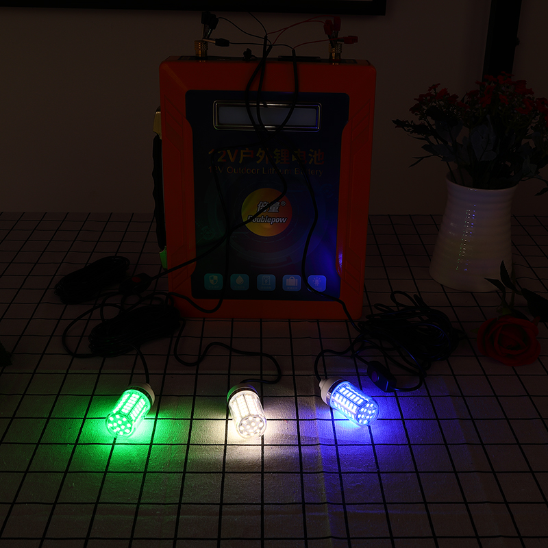 Wellva 12V-24V underwater LED Fish-luring lights lure fish Bait finder night fishing light Submersible attracting fish l