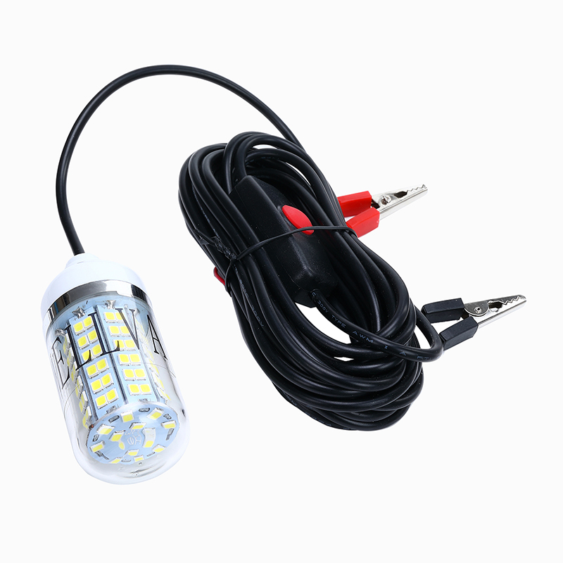Wellva 12V-24V underwater LED Fish-luring lights lure fish Bait finder night fishing light Submersible attracting fish l