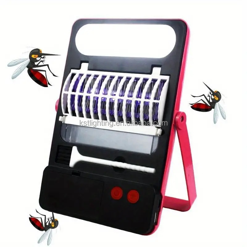 Solar Usb powered Detachable battery UV attract LED pest control machine electric trap insect bug zapper mosquito killer