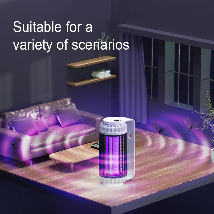 Bug Zapper Pest Control Portable UV LED Night Light Solar Insect Mosquito Killer Lamp Outdoor Electric Shock Bug Killer