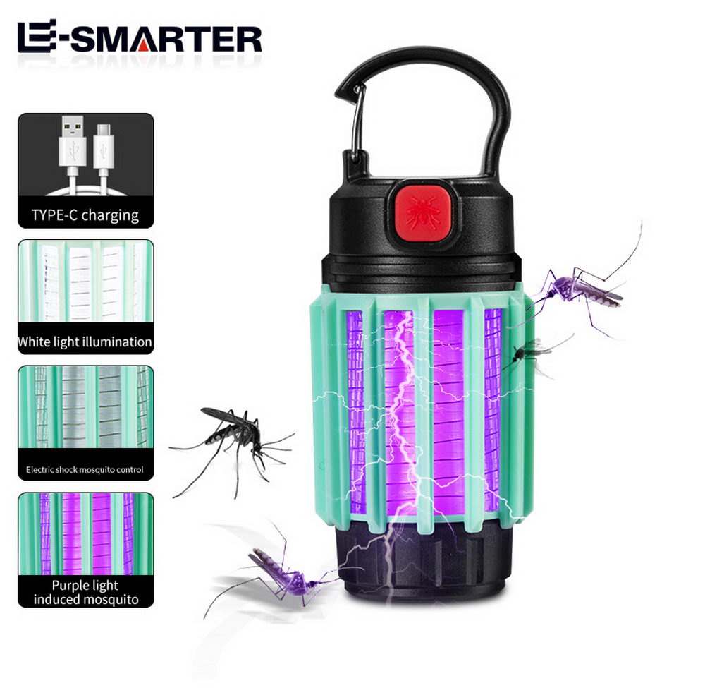 2023 Anti-Mosquito Electric Lamp Bug Zapper Outdoor Indoor Silent Pest Control Trap Camping Light Led Camping Lamps