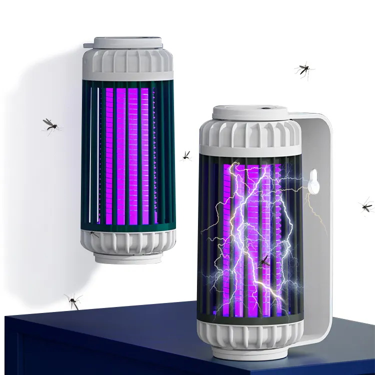 New Electric Shock Mosquito Lamp Household Mosquito Killer Wall-mounted USB Charging Commercial 0utdoor Mosquito Lamp