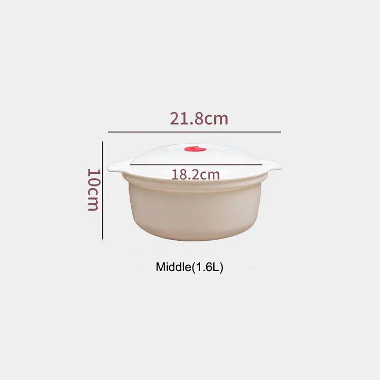 Cooking microwave cookware set plastic pot for sale