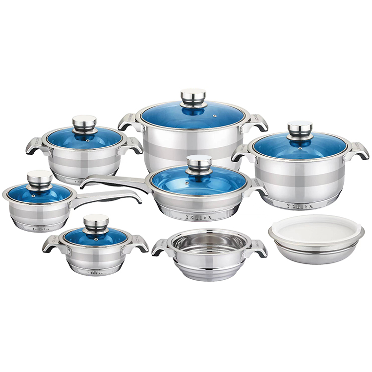 70pcs Cooking pot set stainless steel cookware